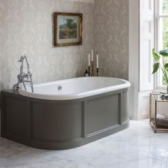 Dark olive bathtub. 